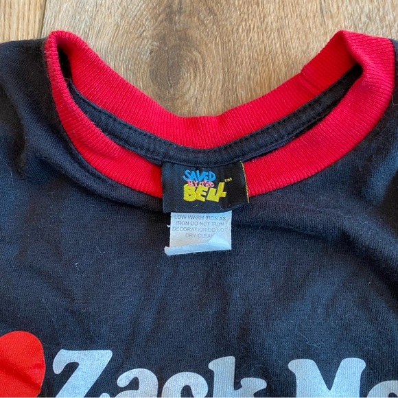 Y2K I Love Zach Morris Saved By The Bell Ringer Tee - Medium - Picture 3 of 6